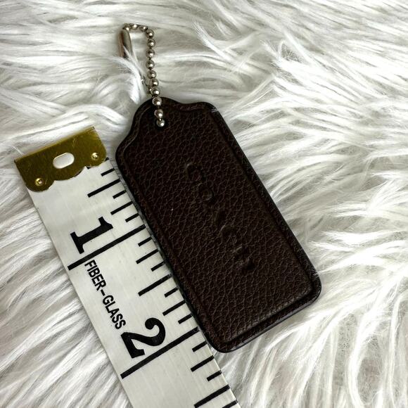 COACH Brown Fob Bag Charm Hang tag Hangtag - Picture 3 of 3